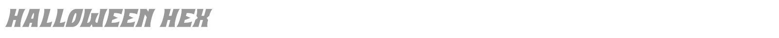 Halloween Hex font preview